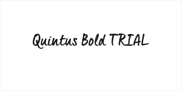 Quintus Bold_TRIAL Logo