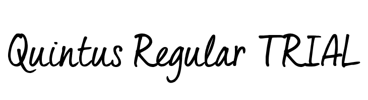 Quintus Regular_TRIAL  フリーフォントのダウンロード