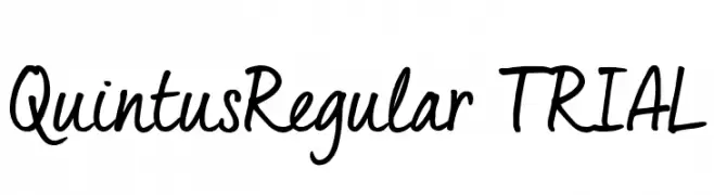 Quintus Regular_TRIAL  Frei Schriftart Herunterladen