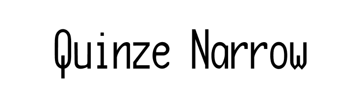 Quinze Narrow  لخطوط تنزيل
