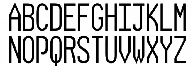Quinze Narrow Schriftart Groß