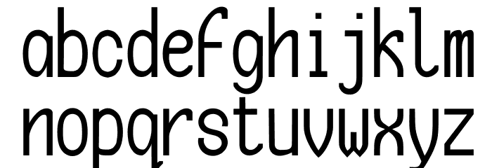 Quinze Narrow Font LOWERCASE