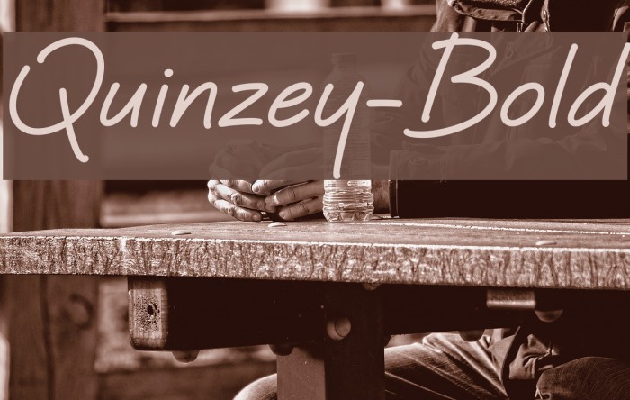 Quinzey-Bold Font examples