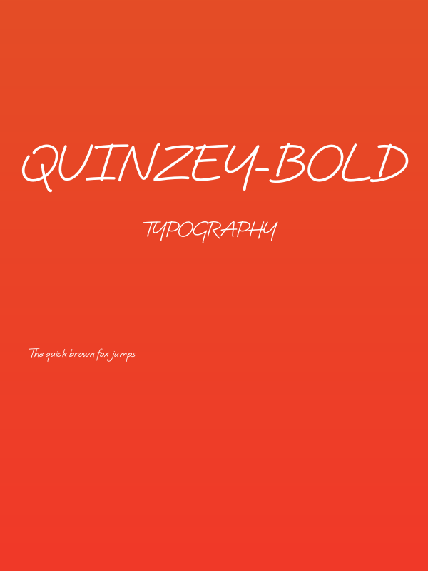 Quinzey-Bold Poster