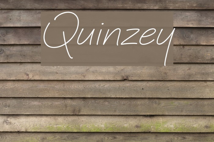 Quinzey Font examples