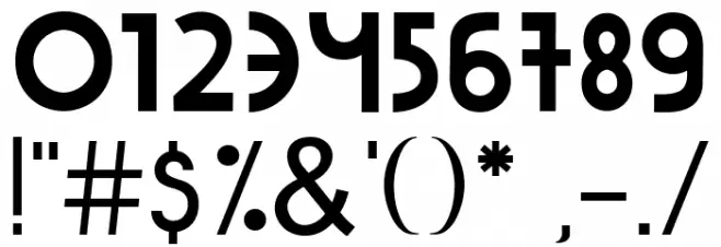 Quiqt Font OTHER CHARS