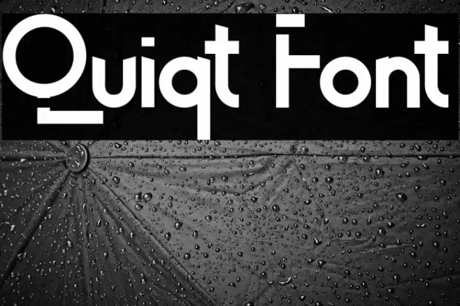 Quiqt Font examples