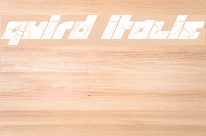 Quird Italic Example 1