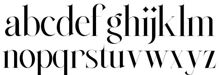 Quirell Font LOWERCASE