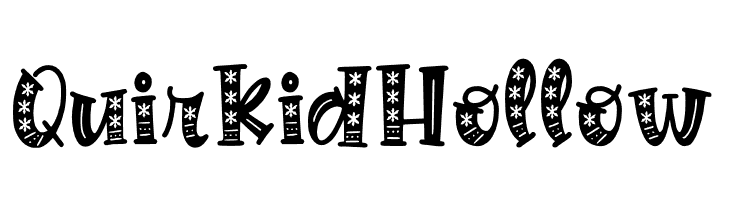 Quirkid Hollow  免费字体下载