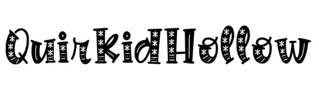 Quirkid Hollow  Frei Schriftart Herunterladen