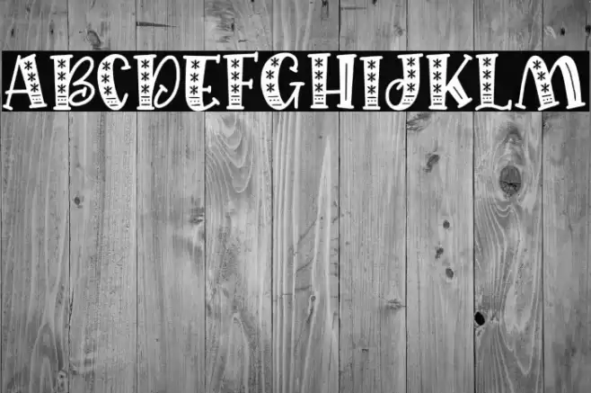 Quirkid Hollow Font examples