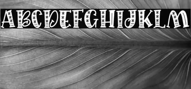 Quirkid Hollow Font examples