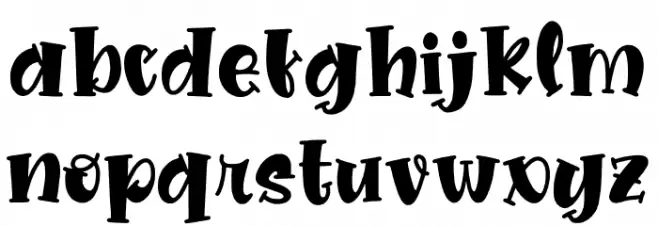 Quirkid Solid Schriftart Kleinbuchstaben