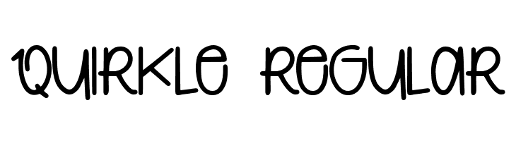 Quirkle Regular  font caratteri gratis