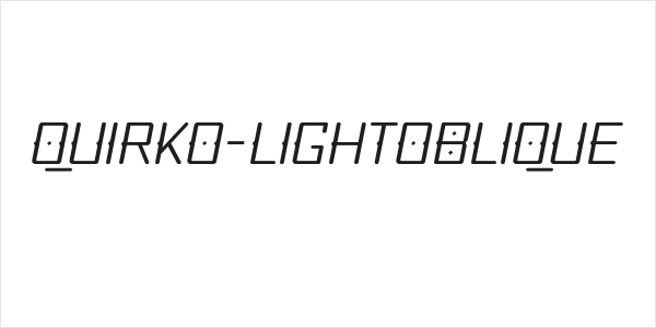 Quirko-LightOblique Logo
