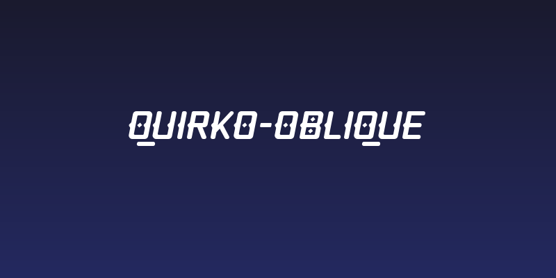 Quirko-Oblique Social Header