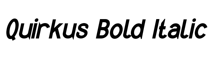 Quirkus Bold Italic  لخطوط تنزيل