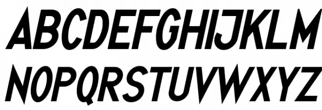 Quirkus Bold Italic 字体 大写