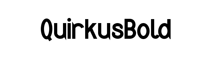Quirkus Bold  Free Fonts Download