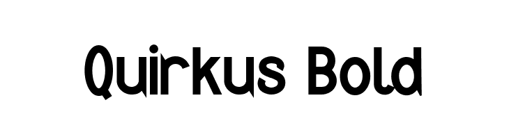 Quirkus Bold  नि: शुल्क फ़ॉन्ट्स डाउनलोड