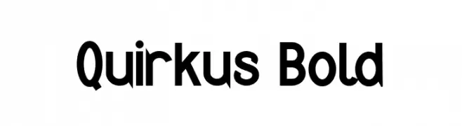 Quirkus Bold  Frei Schriftart Herunterladen