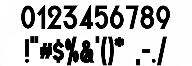 Quirkus Bold Font OTHER CHARS