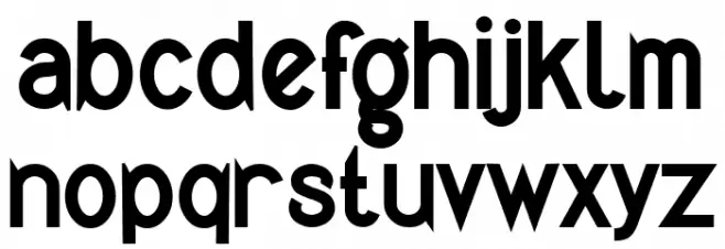 Quirkus Bold Schriftart Kleinbuchstaben
