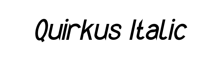 Quirkus Italic  Descarca Fonturi Gratis