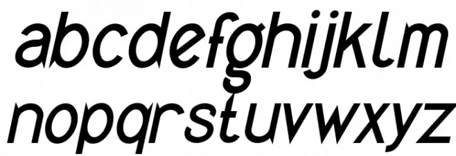 Quirkus Italic Шрифта строчной