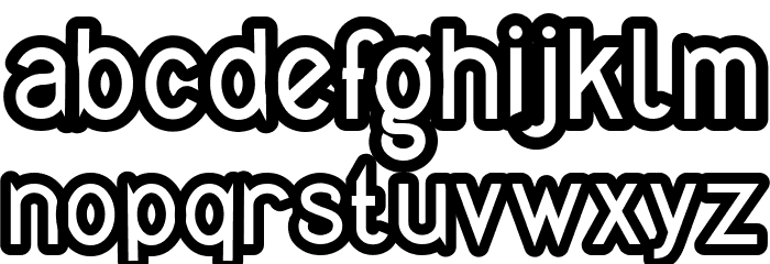 Quirkus Out Font LOWERCASE