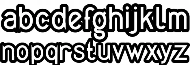 Quirkus Out फ़ॉन्ट लोअरकेस