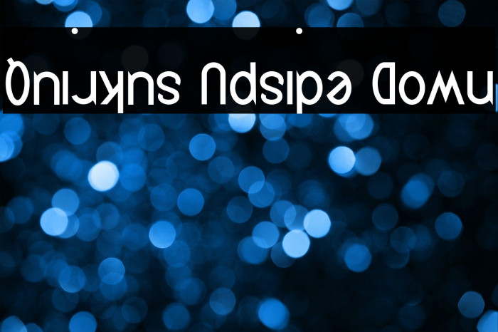 Quirkus Upside Down Font examples
