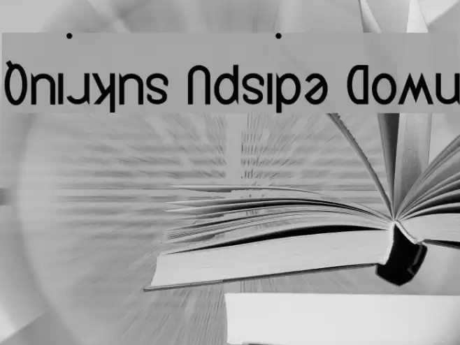 Quirkus Upside Down Font examples