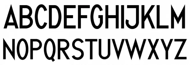 Quirkus Шрифта ВЕРХНИЙ