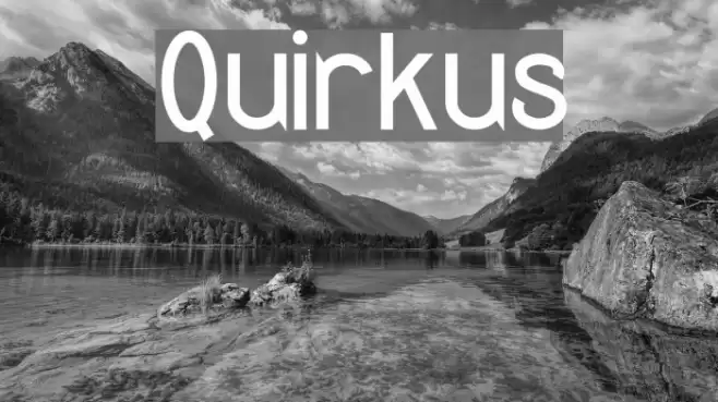 Quirkus फ़ॉन्ट examples