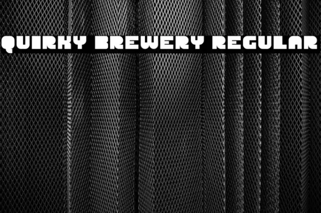 Quirky Brewery Regular خط examples