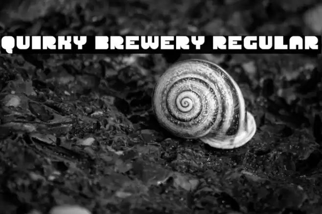 Quirky Brewery Regular خط examples