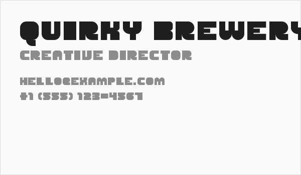 Quirky Brewery Regular Business Card