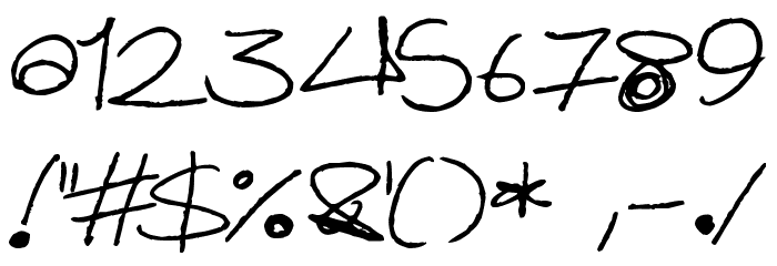 Quirky Cat Font OTHER CHARS