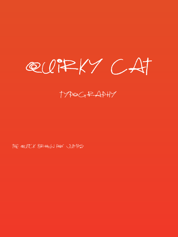 Quirky Cat Poster