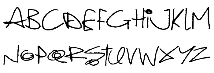 Quirky Cat Font LOWERCASE