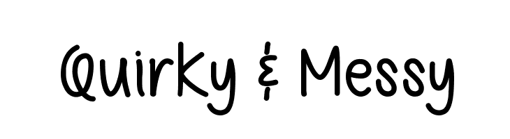 Quirky & Messy Font