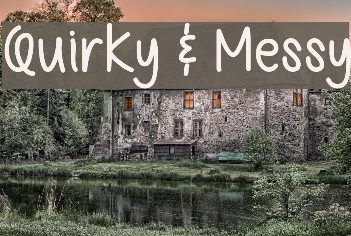 Quirky & Messy Font examples