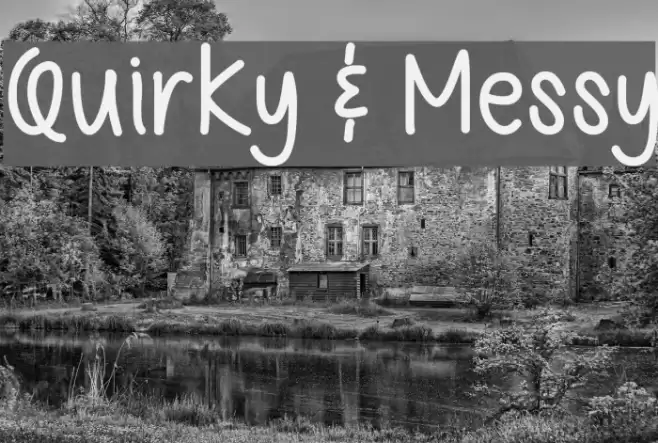 Quirky & Messy Font examples