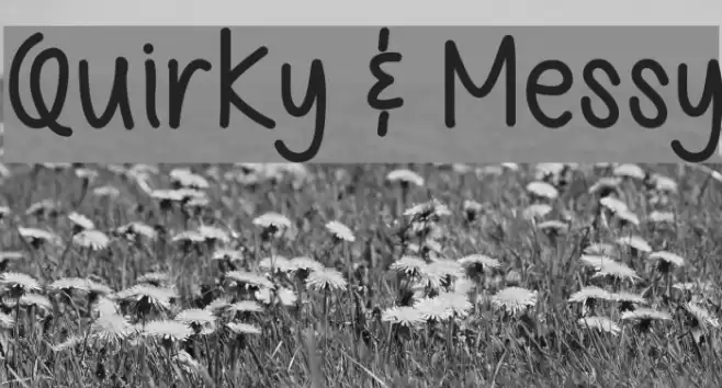Quirky & Messy Font examples