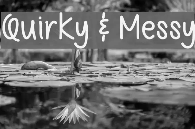 Quirky & Messy Font examples