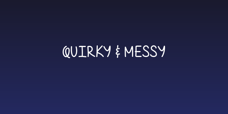 Quirky & Messy Social Header