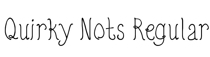 Quirky Nots Regular  Descarca Fonturi Gratis