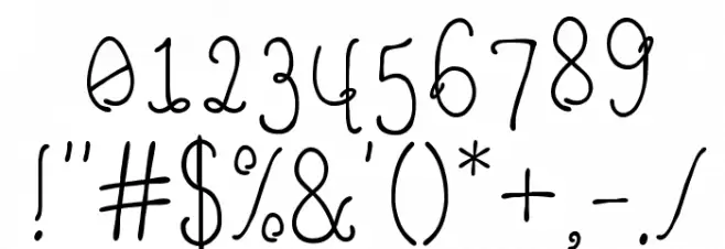 Quirky Nots Regular Font OTHER CHARS